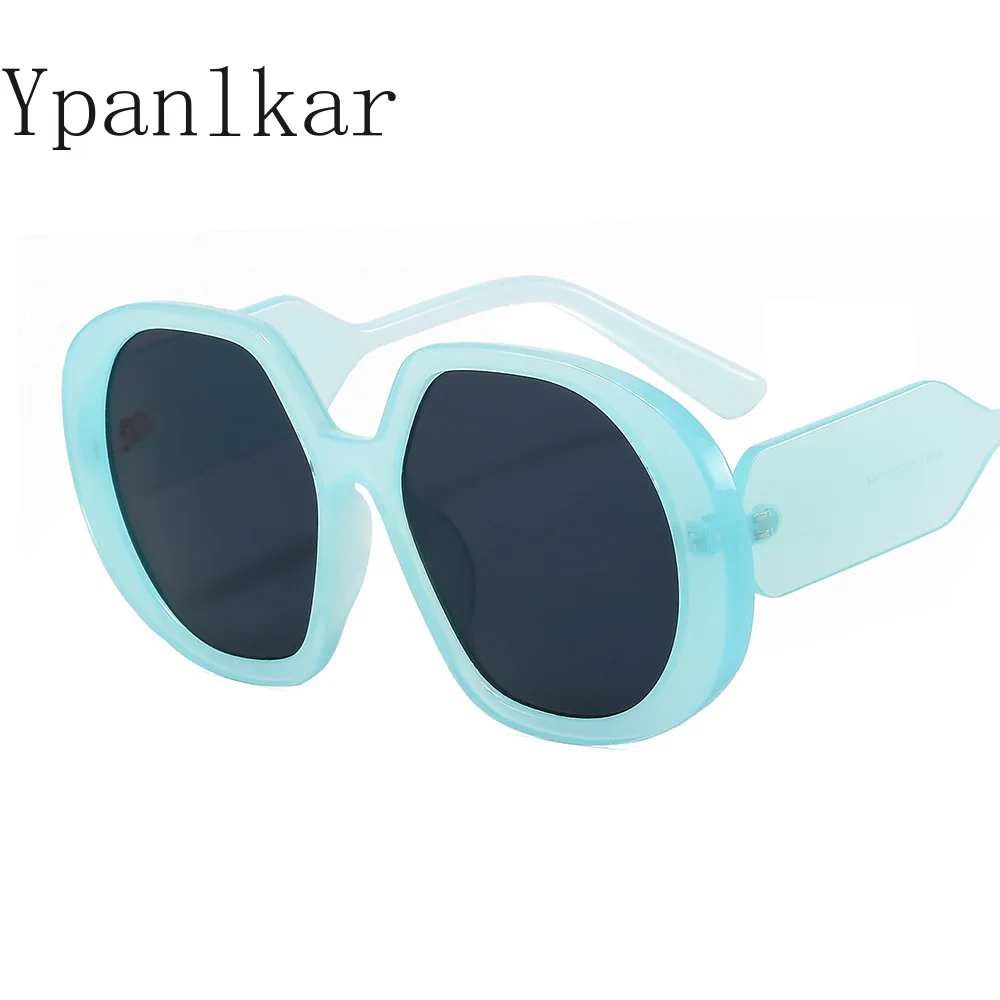 Солнцезащитные очки Fashion Round Sunglasses Women Oversized Glasses Retro Sunglass Female Luxury Designer Eyewear UV400 Sun Glass Gradient Shades