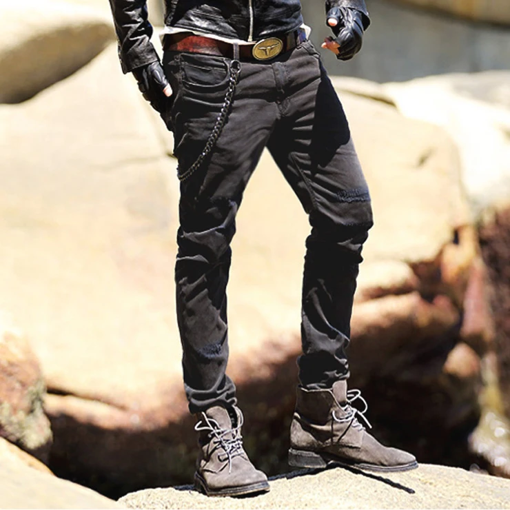 Джинсы для мужчин узкие брюки классические 2019 джинсы мужские дизайнерские