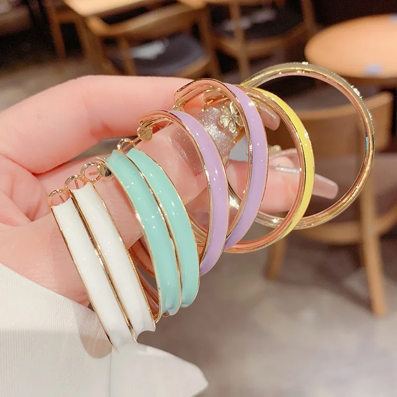 

2021 Trend New Candy Color Small Fresh Color Earrings For Women Fashion Personality Design Jewelry