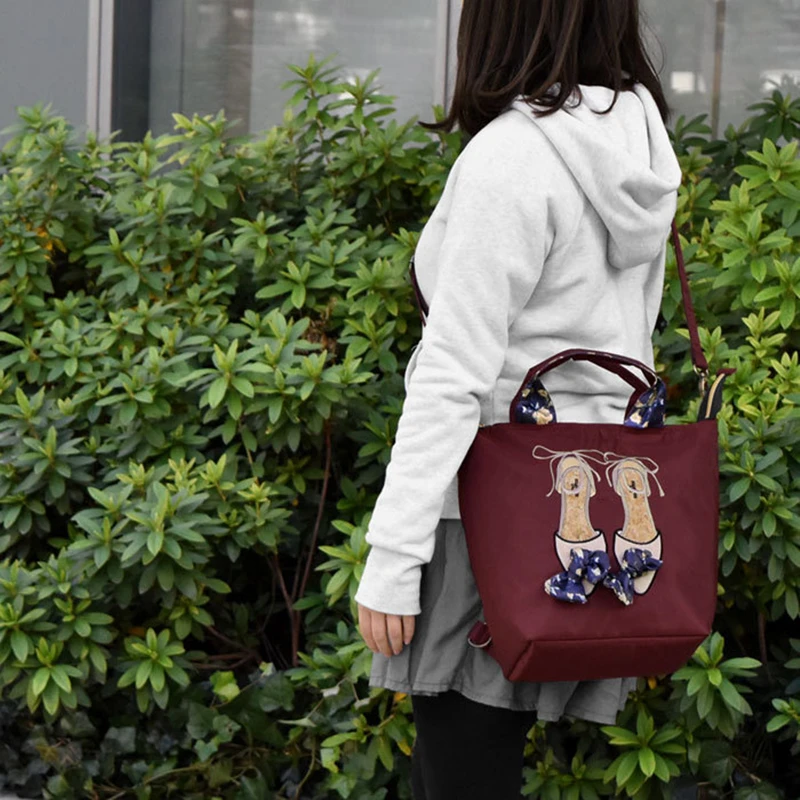 

Fashion Appliques One Shoulder Bags for Women Luxury Handbags Women Bags High Quality Nylon Purses and Handbags Malas De Senhora