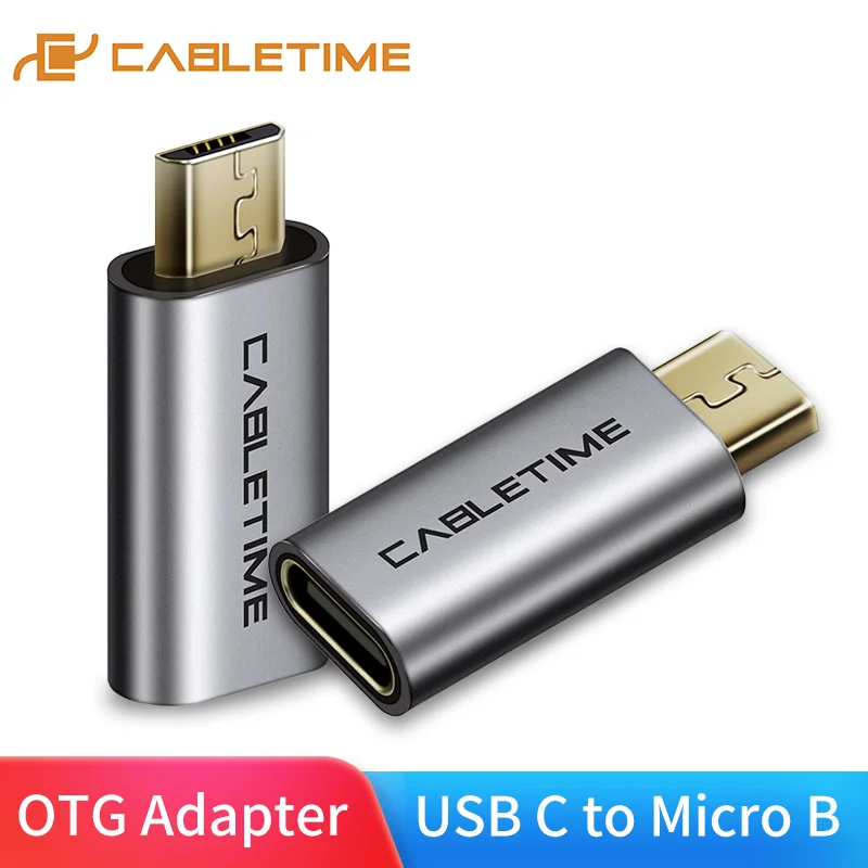 CABLETIME USB OTG адаптер Type C к 3 0 Thunderbolt кабель для Macbook Pro Samsung S9 C013|Переходники и