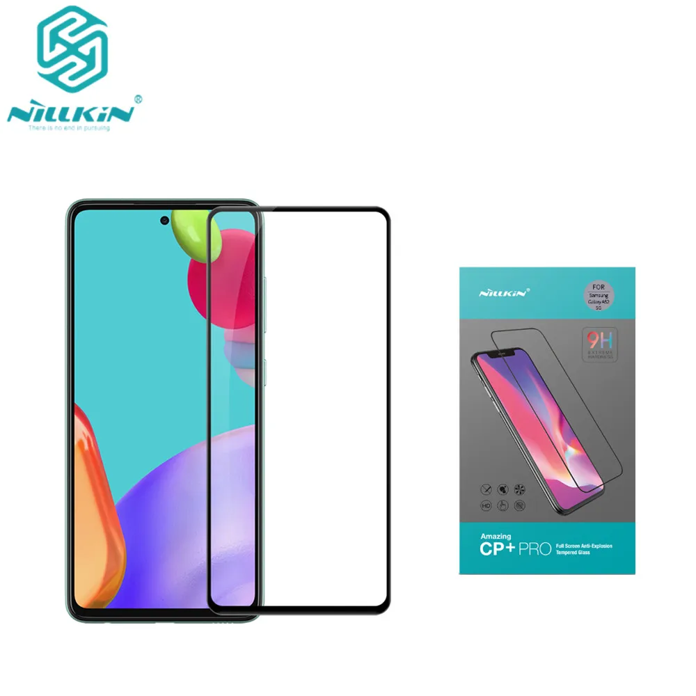 

For Samsung Galaxy A52 5G CP+ PRO Full Cover Tempered Glass 9H 2.5D Curved Screen Protector NILLKIN Amazing Nanometer film