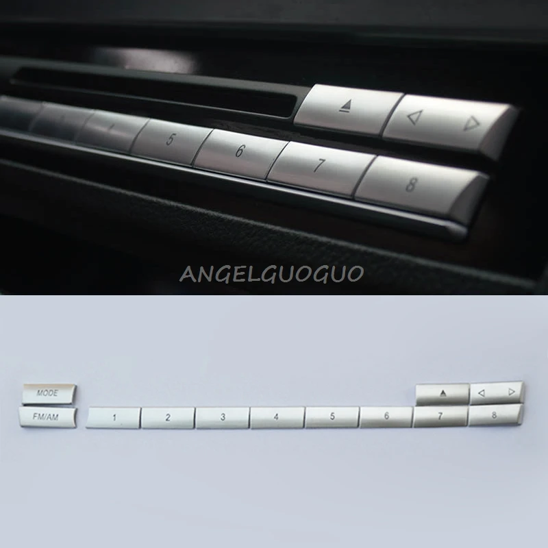 

BMW Car Air Conditioning CD Number Buttons Sequins Decoration Cover Trim For 5 6 7 Series 5GT F10 F18 F07 F06 F12 F13