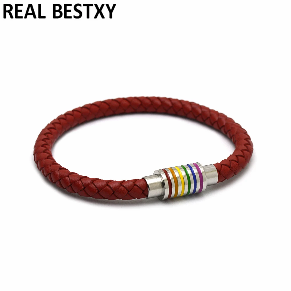 5 шт./лот черный коричневый браслет из натуральной кожи с оплеткой для женщин и