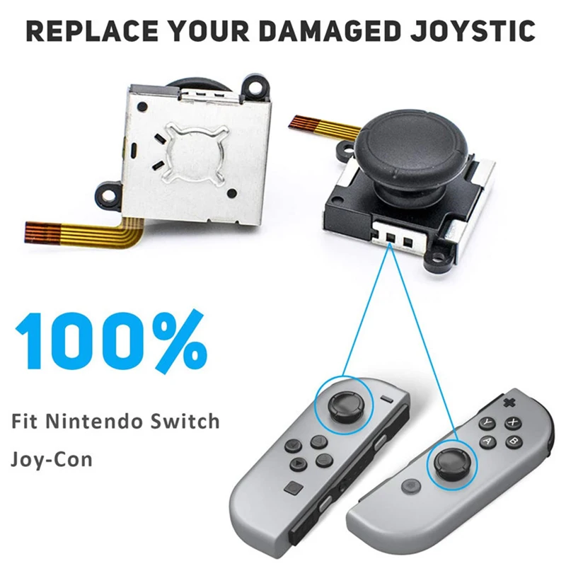 3D аналоговый сенсор джойстик набор запасных частей подходит для Nintendo Switch NS Joy-Con 19