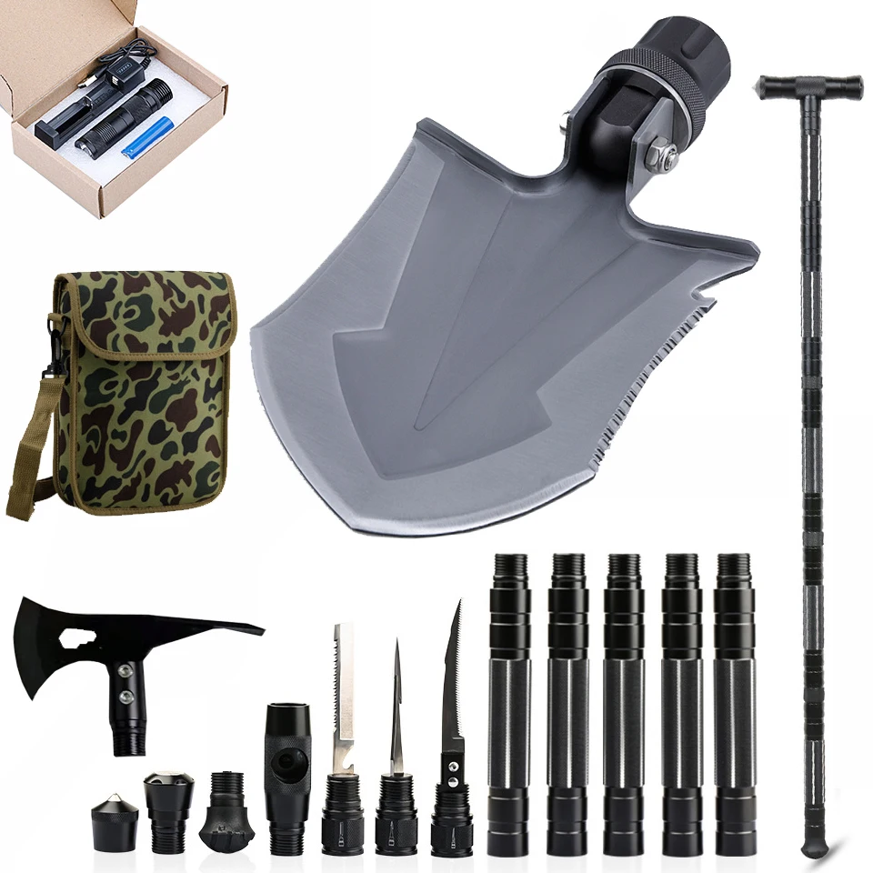 

KIICEILING Outdoor Camping Supplies Hunting Survival Equipment Edc Multitool Knife Tactical Self-defense Fishing Multi Tool Bag