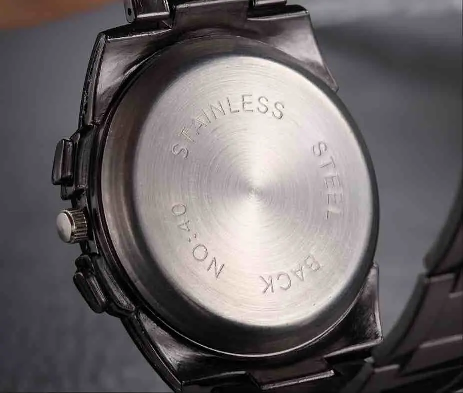 

Black Stainless Steel Mens Watch Business Fashion Watch Men Quartz Wristwatch Relogio Masculino Montres Homme Horloge Mannen
