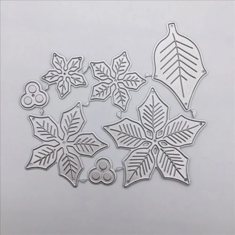 3D цветок листья металла резки штампы DIY Скрапбукинг ремесла фотоальбом бумажные