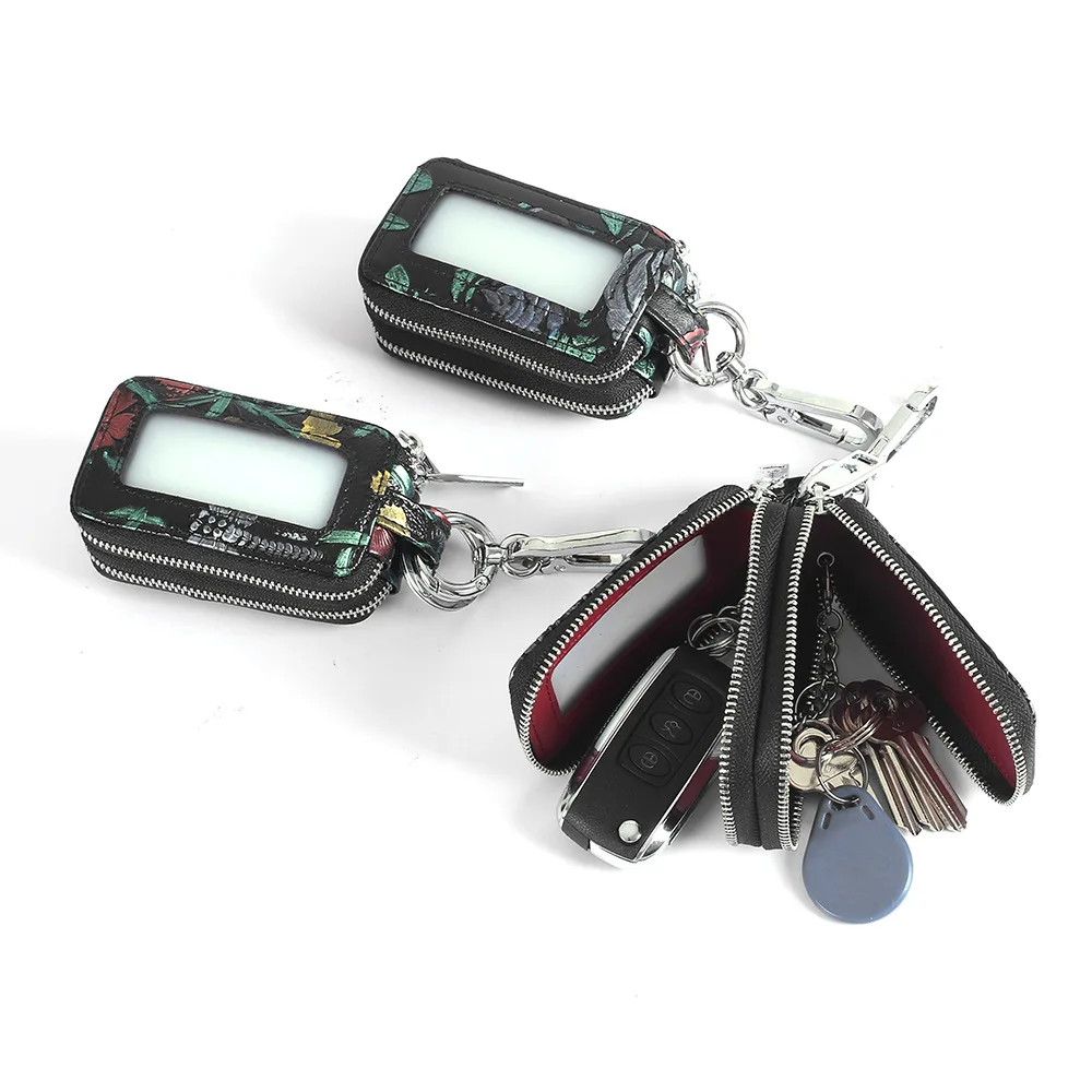 Чехол для автомобильных ключей женская сумка большой вместимости из натуральной