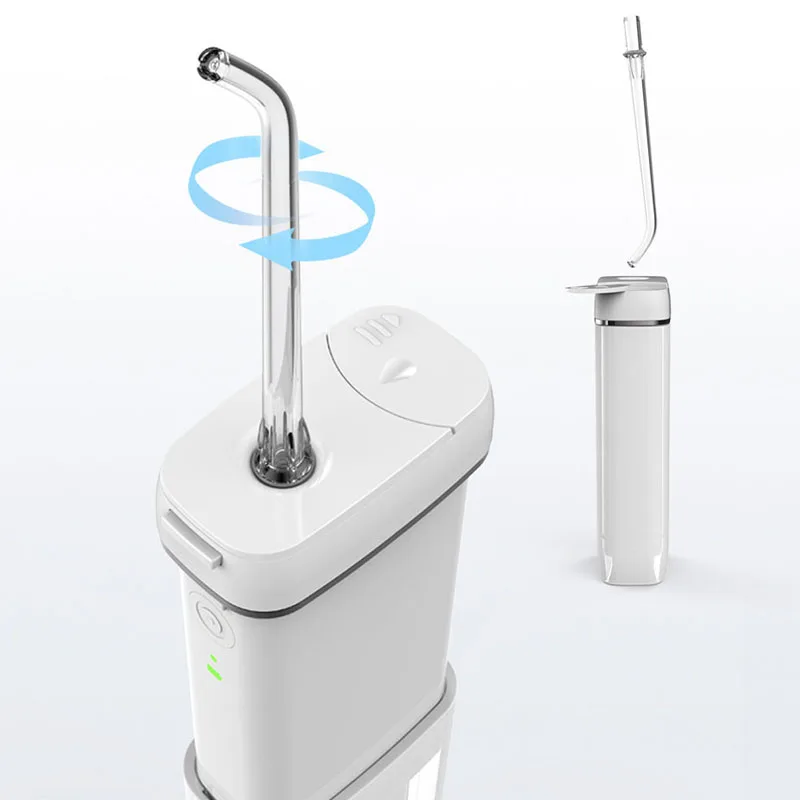 

xiaomi Mini Oral Irrigator Portable Dental Water Jet IPX8 Waterproof Tooth Water Flusher Telescopic 130ML 3 Gear USB New Enpuly
