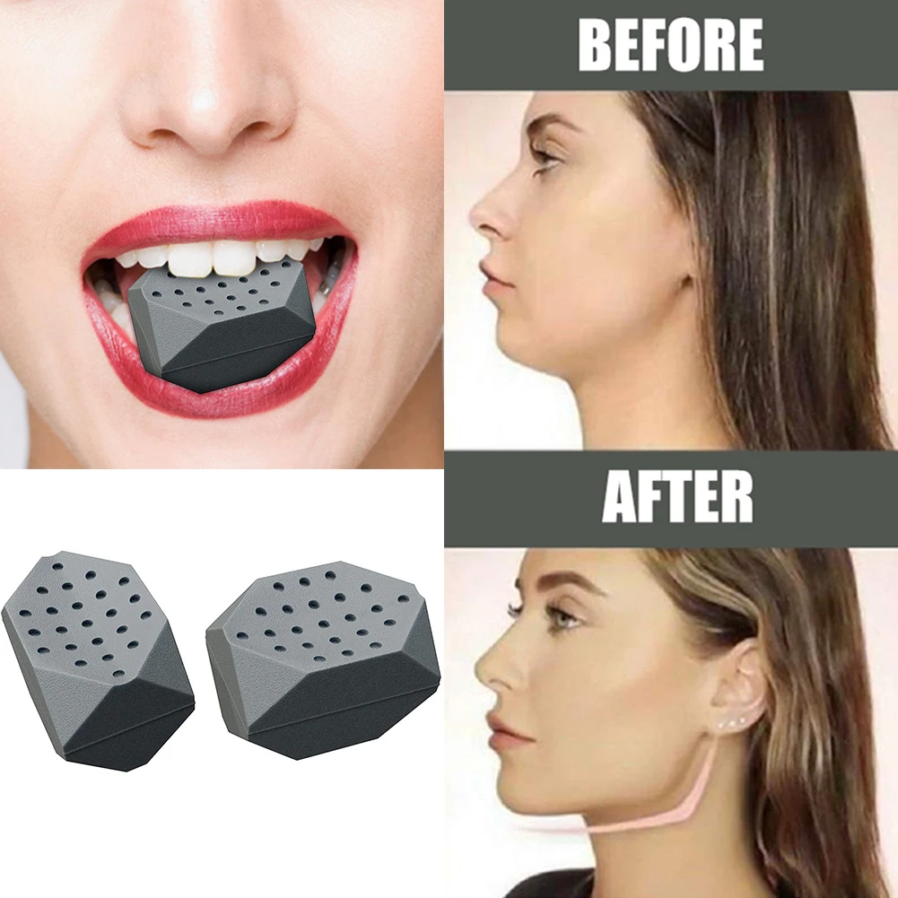 Силиконовый тренажер для челюсти лица мышц формирования мяч упражнений