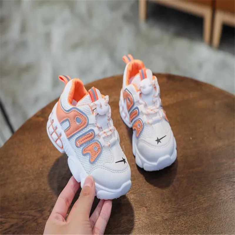 

2021 New Kids Sport Shoes For Boys Sneakers Girls Fashion Spring Casual Children Shoes Boy Running Child Shoes 21-30