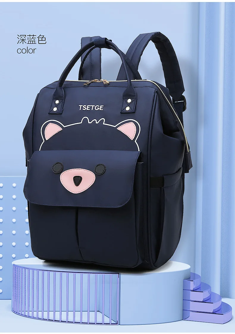 Kawaii Bear Mommy рюкзак, водонепроницаемая сумка для ухода за ребенком, Большой Вместительный рюкзак для путешествий, многофункциональная сумка для подгузников Rugzak