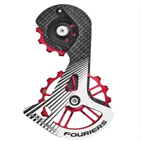 fouriers road bicycle rear derailleur pulleys 12t 16t carbon cage full ceramic bearing jockey wheels for 9100