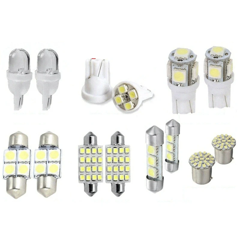 

14Pcs LED Interior Package Kit for T10 36mm Map e License Plate Lights White