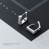 colusiwei ear hoops 925 sterling silver luxury hoop earrings for women wedding engagement jewelry gifts accessories 20120