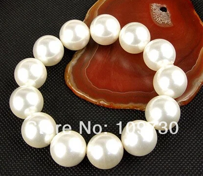 Бесплатная доставка&gt 909 16 мм белый южный жемчуг морской ракушки бусины