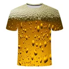 2019 футболка с 3D принтом пива в стиле Харадзюку женские и мужские забавные новые футболки с буквами it is time рубашка с коротким рукавом унисекс Одежда
