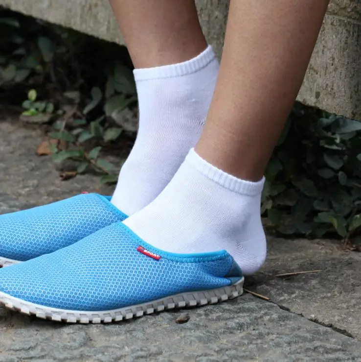 5pair Solid Color 3d Men Invisible Men's cotton Ankle Socks Summer Compresion Boat Sock man male sox big size EU39-44 | Мужская