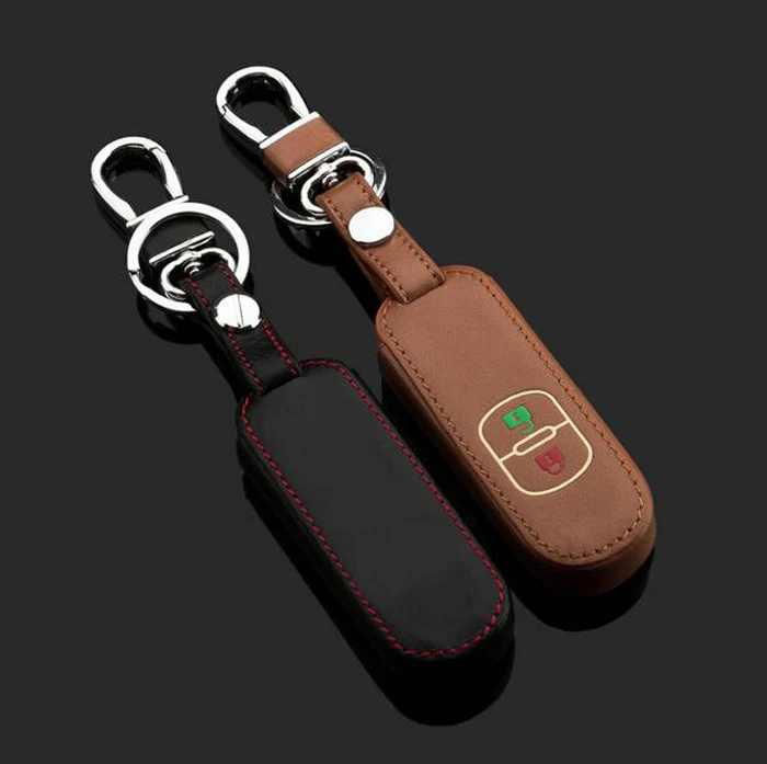 2/3 кнопки смарт световой авто чехол держатель для ключа брелок ключей из кожи Mazda