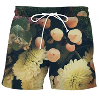 men 3d shorts floral fashion design casual men short pants summer hawaii beach loose shorts for men daily clothing flower shorts