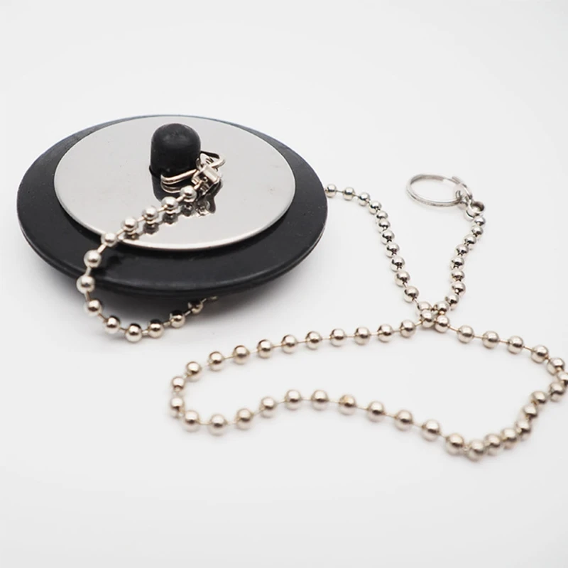 

Lines One Rubber Tub Stopper with Chain Sink Strainer & Stopper T3EC