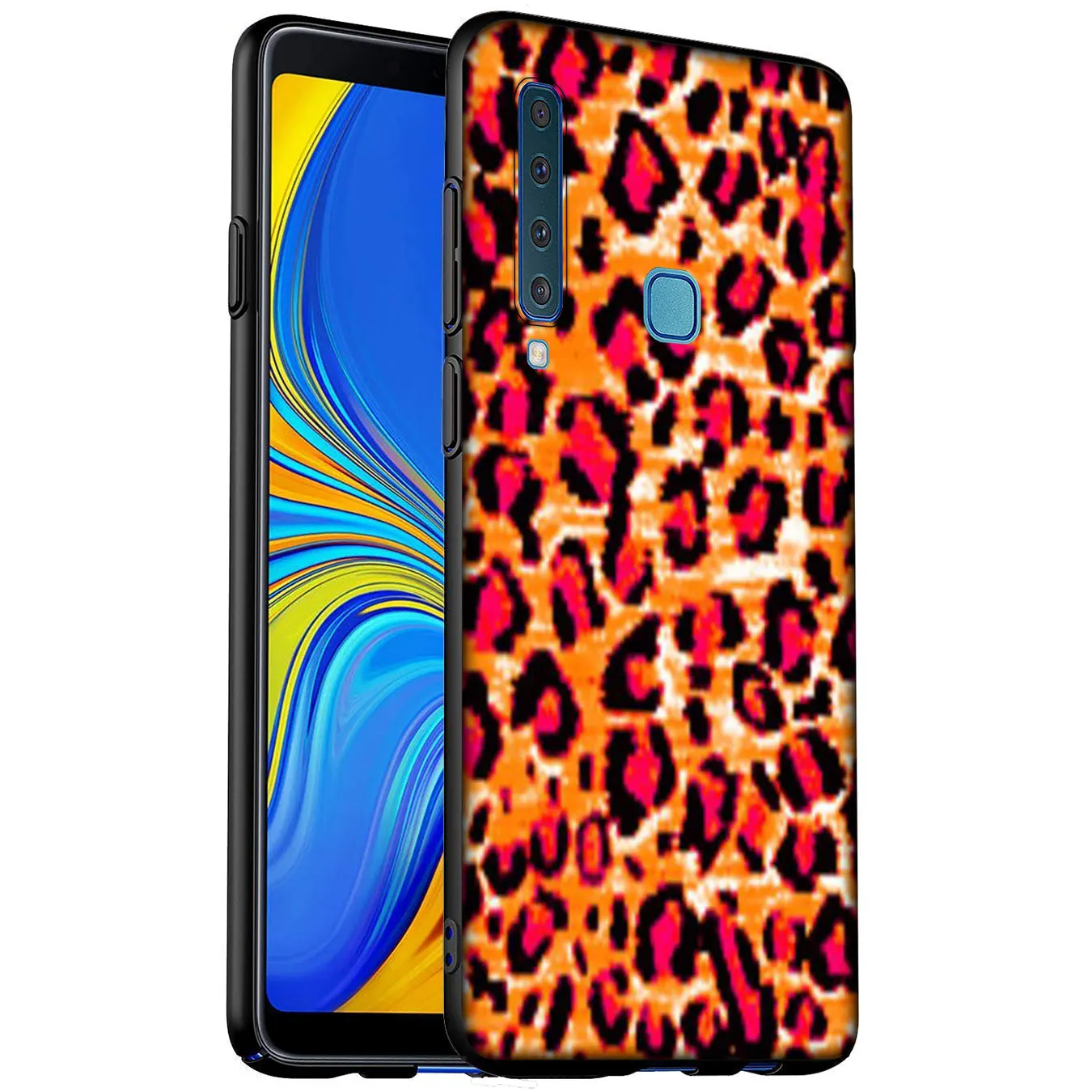 Мягкий силиконовый чехол с черным рисунком для Samsung Galaxy A6 A7 A8 A9 2018 A3 A5 2016 2017 Note 9 8 10