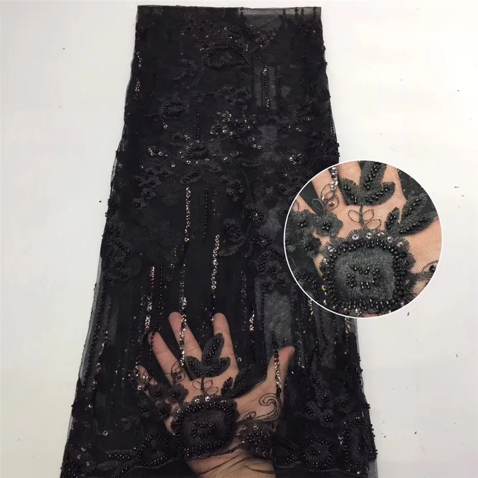 

African sequin lace fabric 2020 high quality lace Nigeria tulle lace fabric bride French mesh lace fabric dress ZX36851