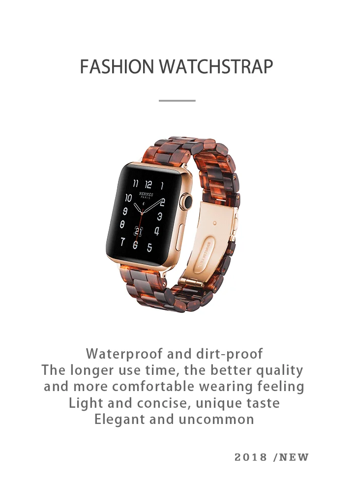 18 цветов, ремешок из итальянской смолы для APPLE Watch 5 4 3 44 мм/42 мм Iwatch 40 мм 38 мм, браслет на запястье, керамический ремешок для Apple Watch, ремешок для часов
