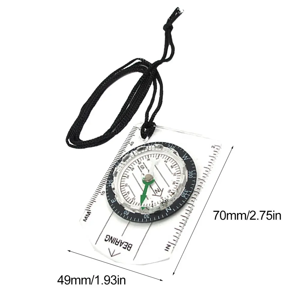 

Wilderness Survival Outdoor Equipment Professional Multifunction Compass North Arrow Map Scale Scale Compass