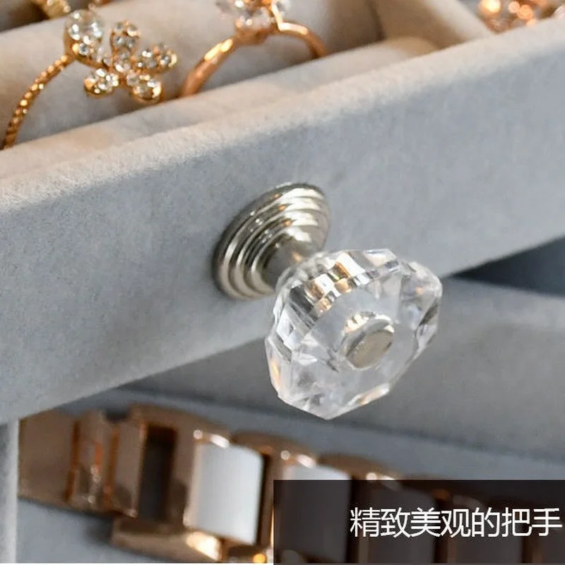 Прозрачная коробка для хранения косметики в выдвижном ящике настольный