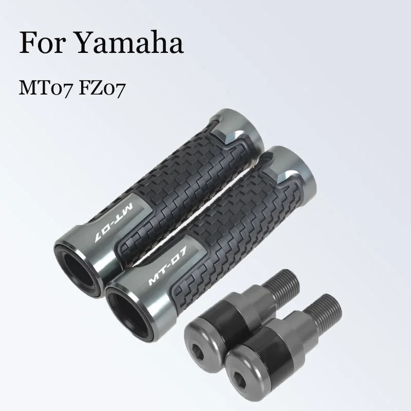 

For Yamaha MT07 FZ07 Motorcycle Modified Aluminum Alloy Handgrip Sleeve Handgrip Handgrip Plastic Plug Plug Plug Balance Termina
