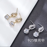 ts ed001 high quality 925 sterling silver fine jewelry spain version bear jewelry womens earrings wholesale price free shipping