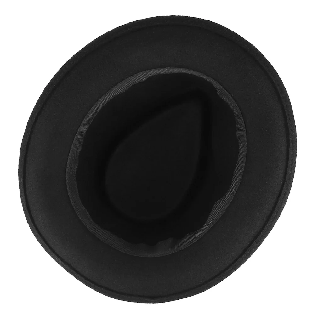 

New Men's Retro Scorpion Black Fedoras Hat Male Wool Gentlemen's Jazz Fedora Cap Church Party Banquet Fashion Vintage Hats H7212