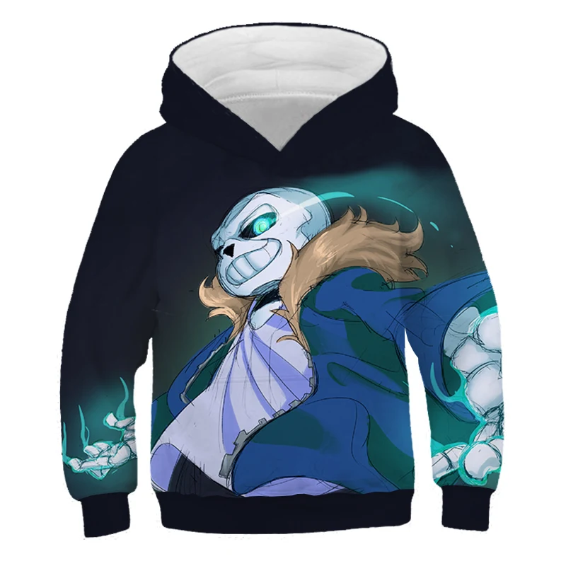 Детский свитер с капюшоном с 3D принтом в виде героя мультфильма «Undertale» Летняя Детская уличная модная Толстовка для отдыха для мальчиков и девочек - Цвет: TNT-824