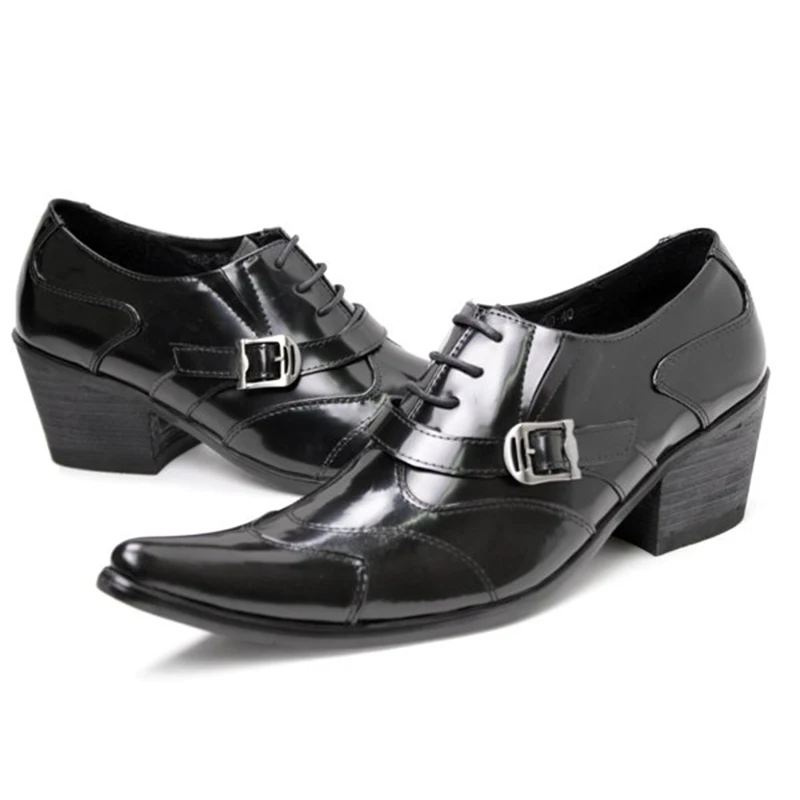 Ntparker туфли в итальянском стиле с острым носком мужские свадебные из натуральной