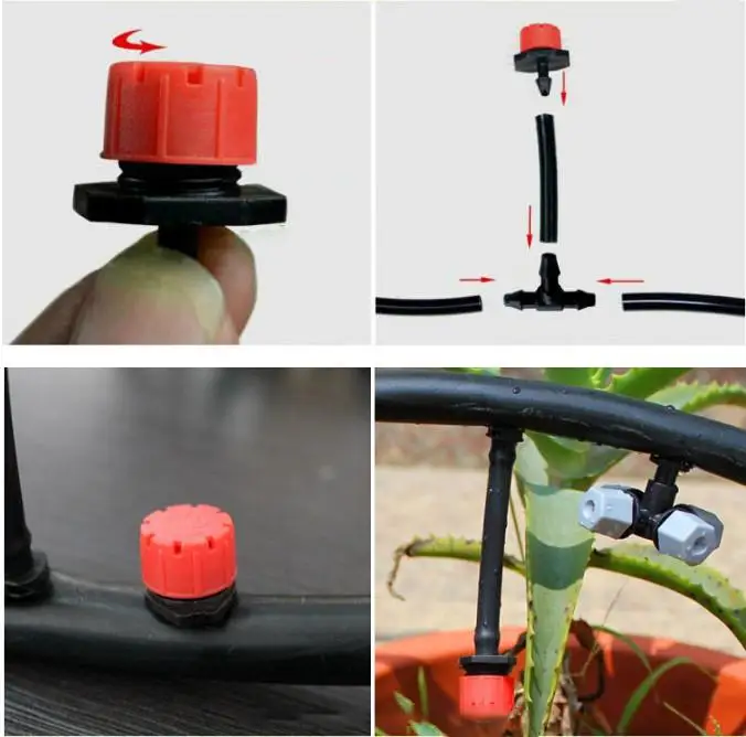 1 шт. Регулируемый капельный запотеватель для орошения с 8 отверстиями | Дом и сад