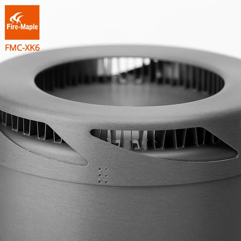 Fire Maple FMC-XK6  Heat Exchanger Pot 1L Foldable Cooking Pots with Mesh Bag Outdoor Camping Cookware