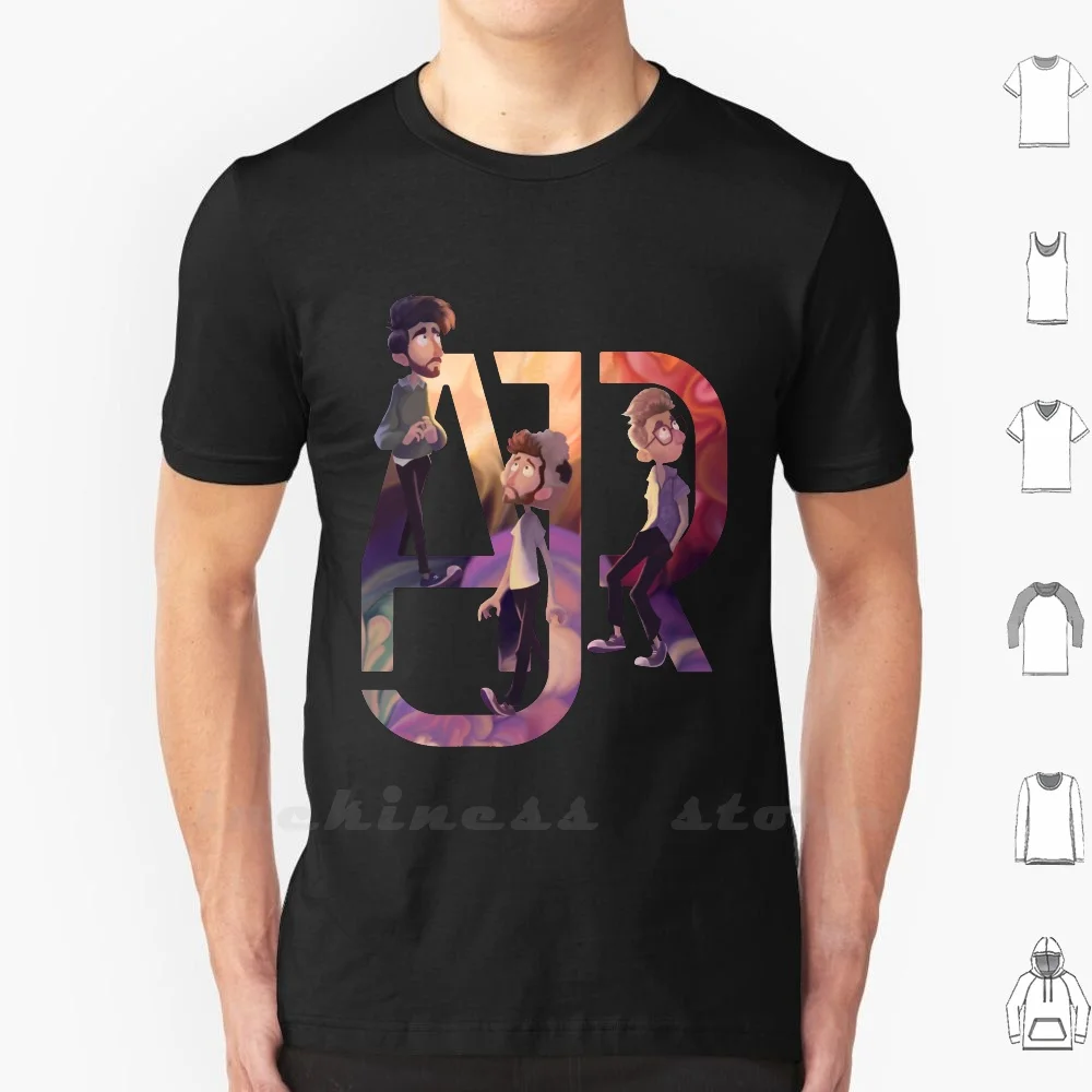 Ajr : The Click Galaxy T Shirt Big Size 100% Cotton Ajr Band Band Merch Merchandise Follow The Click Independent Music
