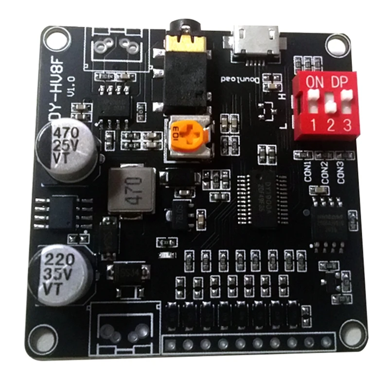 DY-HV8F 12V/24V Trigger Serial Port Control 10W/20W голосовой модуль воспроизведения с флэш-памятью 8MB |