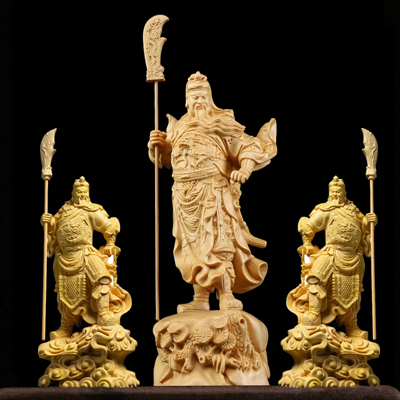 Three Kingdoms Guan yu Crafts Home Feng Shui Decoration Ornaments The God of Wealth Guan Gong Statue