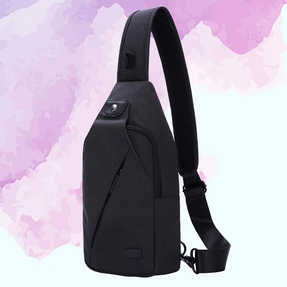 

Многофункциональная модная повседневная нагрудная сумка, водонепроницаемая тканевая оксфордская сумка через плечо, сумки-слинги (черные)