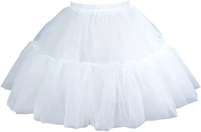 

Women's Elastic Waist Lolita Cosplay Petticoat Puffy Tutu Organza Skirt Ballet Dance Underskirt