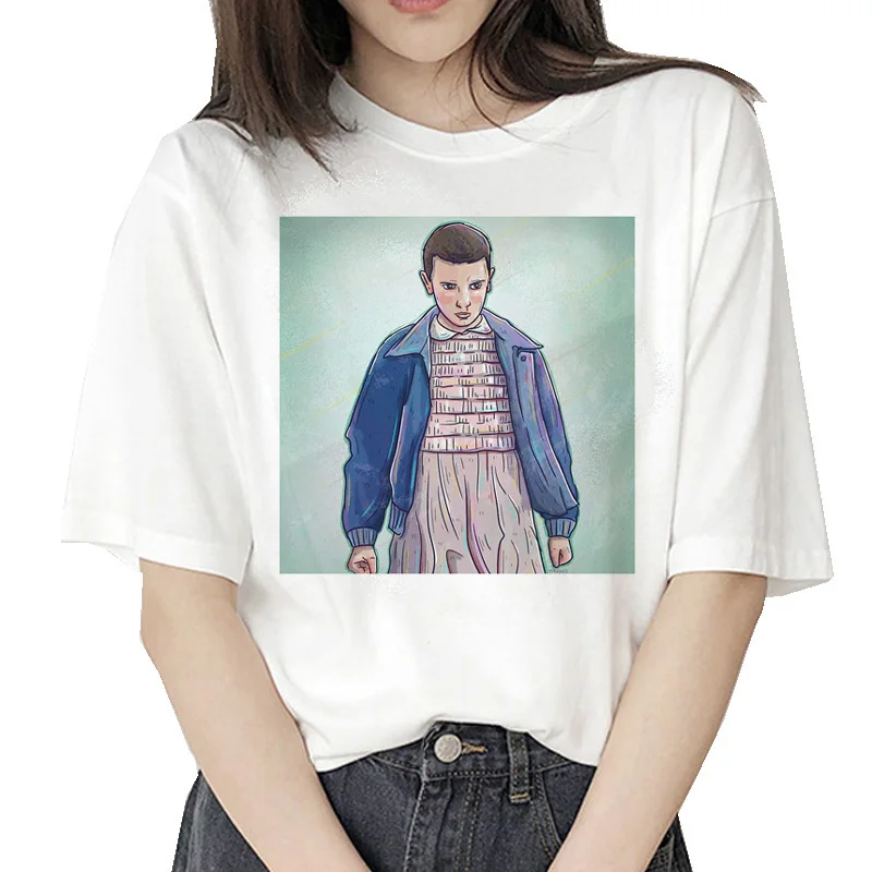 Странные вещи 3 t Рубашка Eleven 2019 женская новая футболка хип хоп 90s Готическая
