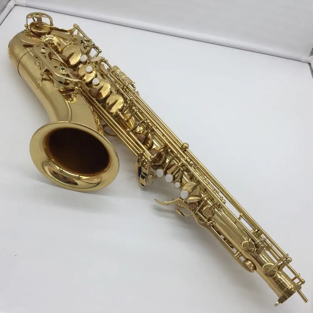 Новый тенор-саксофон MFC 475 Золотой лаковый чехол Sax тенор Лигатура мундштука