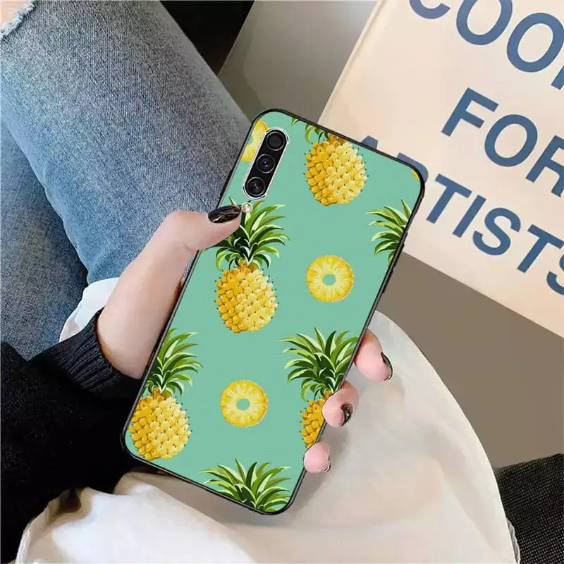 

Summer green leaves fruit lemon grapes Phone Case For Samsung galaxy S 9 10 20 A 10 21 30 31 40 50 51 71 s note 20 j 4 2018 plus