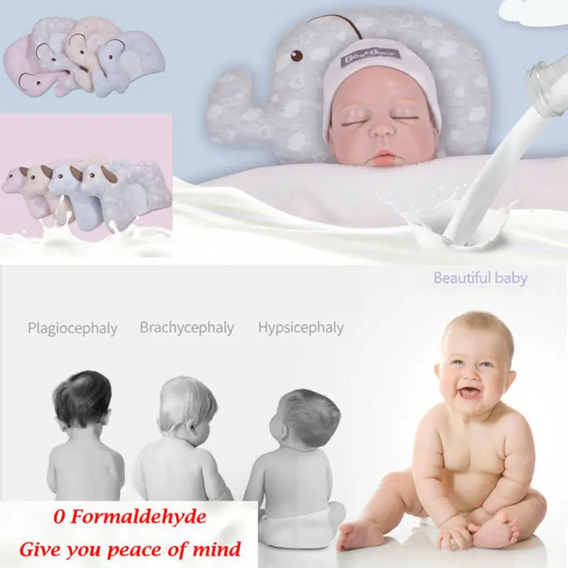 Подушка для сна и поддержки грудного вскармливания младенцев PUDCOCO с мягкой поверхностью для предотвращения плоской головы.