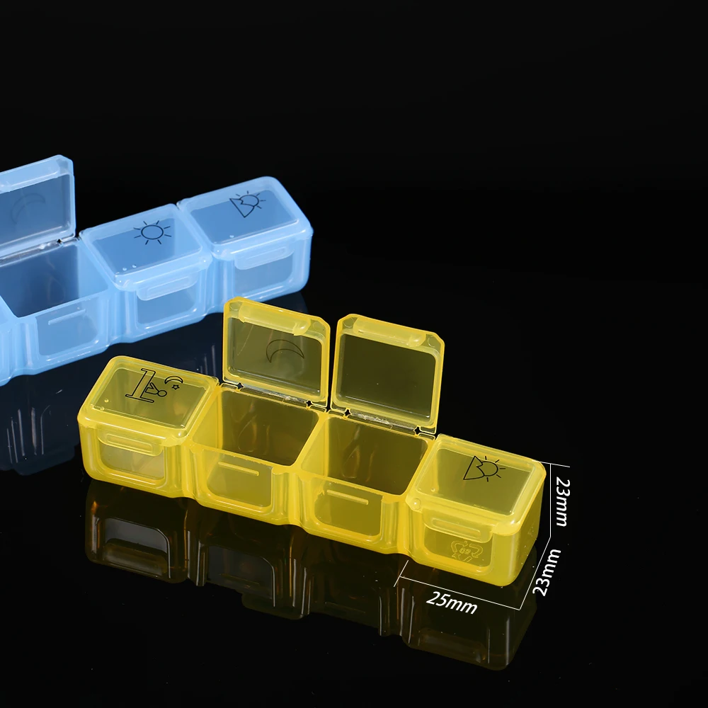 Контейнер для хранения таблеток портативный чехол на неделю органайзер 7 дней 4