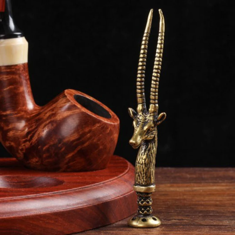 1 шт. Ретро латунный пресс для резьбы в виде оленя стержень шлифовки