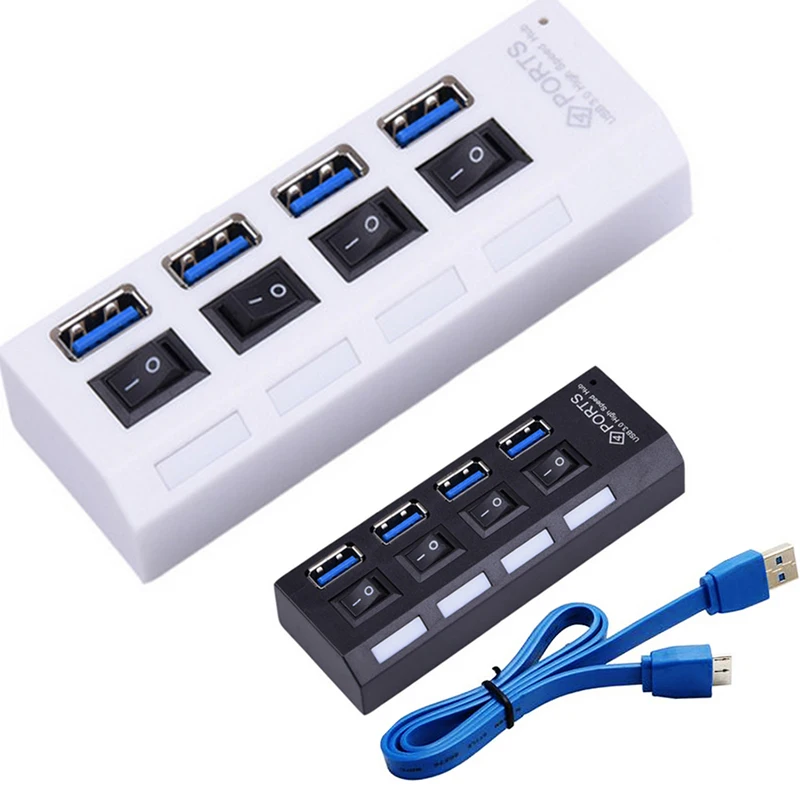 Высокоскоростной 4-портовый USB-концентратор 3 0 5 Гбит/с с индивидуальным